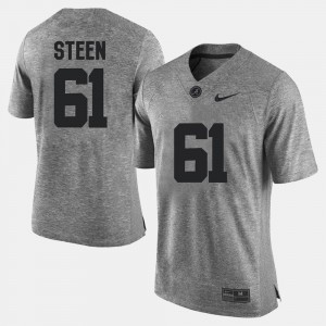 Anthony Steen Alabama Jersey Gridiron Limited Men's Gray #61 Gridiron Gray Limited