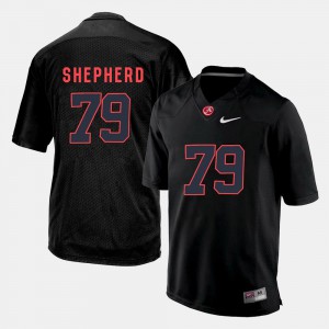 College Football Austin Shepherd Alabama Jersey #79 For Men Black
