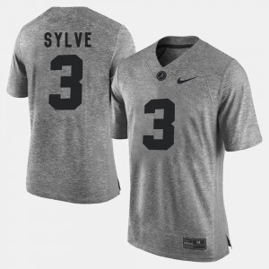 #3 Gray Gridiron Gray Limited Gridiron Limited For Men's Bradley Sylve Alabama Jersey