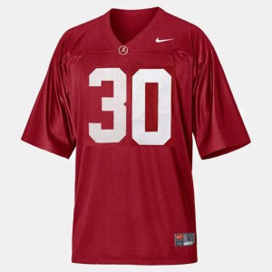 Red #30 Dont'a Hightower Alabama Jersey College Football Youth(Kids)