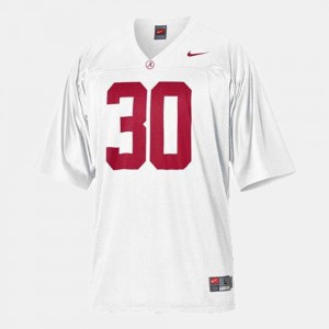 #30 White Men's College Football Dont'a Hightower Alabama Jersey