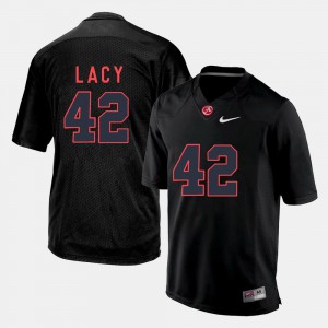 Black Men's College Football Eddie Lacy Alabama Jersey #42