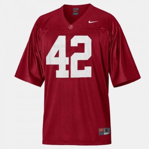 College Football Men's Red Eddie Lacy Alabama Jersey #42