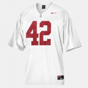 College Football Eddie Lacy Alabama Jersey #42 Youth White