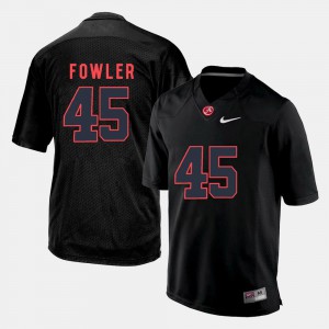 Men Jalston Fowler Alabama Jersey Black College Football #45
