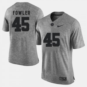 For Men #45 Gridiron Limited Gridiron Gray Limited Gray Jalston Fowler Alabama Jersey