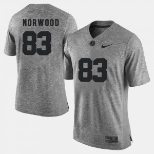 Gridiron Gray Limited #83 Kevin Norwood Alabama Jersey Gray For Men's Gridiron Limited