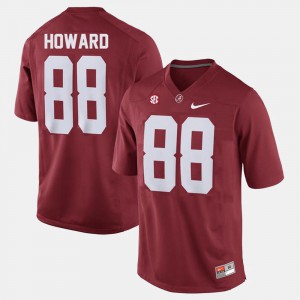 Men's O.J. Howard Alabama Jersey Red #88 College Football