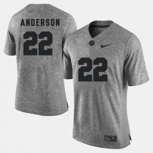 Gray Gridiron Limited Men's Gridiron Gray Limited #22 Ryan Anderson Alabama Jersey
