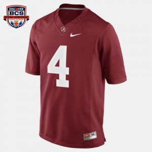 Red #4 College Football For Kids T.J. Yeldon Alabama Jersey