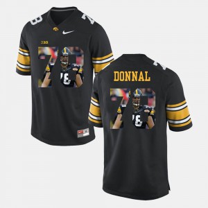 #78 For Men's Black Andrew Donnal Iowa Jersey Pictorial Fashion