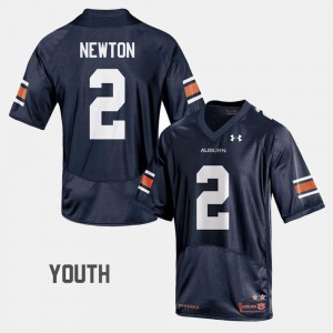 Navy For Kids #2 College Football Cam Newton Auburn Jersey