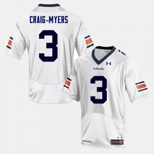 Nate Craig-Myers Auburn Jersey White Men College Football #3