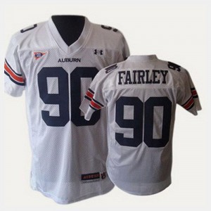 Nick Fairley Auburn Jersey For Kids College Football White #90