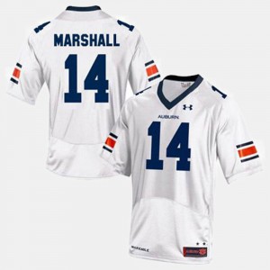 Mens Nick Marshall Auburn Jersey White #14 College Football
