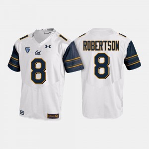 College Football Mens White Demetris Robertson Cal Bears Jersey #8