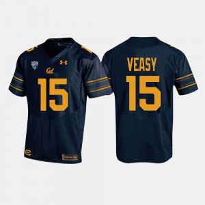 For Men College Football Jordan Veasy Cal Bears Jersey Navy #15