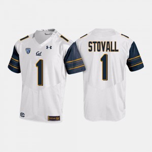 White Men College Football Melquise Stovall Cal Bears Jersey #1