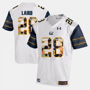 White For Men Player Pictorial Patrick Laird Cal Bears Jersey #28