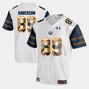 Player Pictorial #89 For Men's White Stephen Anderson Cal Bears Jersey