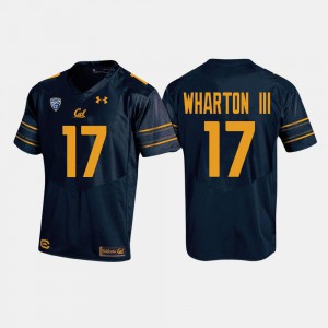 #17 College Football For Men's Vic Wharton III Cal Bears Jersey Navy