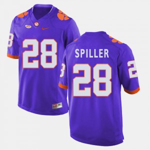 Men's College Football C.J. Spiller Clemson Jersey #28 Purple