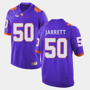 For Men's College Football #50 Purple Grady Jarrett Clemson Jersey