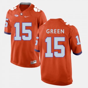 #15 College Football Orange Men T.J. Green Clemson Jersey