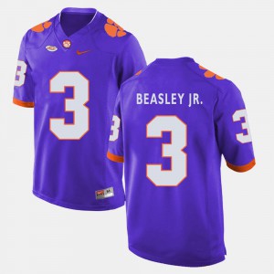 College Football Purple Vic Beasley Jr. Clemson Jersey #3 For Men's