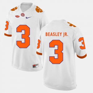 #3 Vic Beasley Jr. Clemson Jersey For Men White College Football