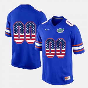 US Flag Fashion #00 Gators Customized Jersey Mens Royal Blue