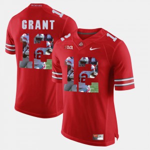 Pictorial Fashion Doran Grant OSU Jersey Scarlet For Men #12