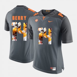 Eric Berry UT Jersey Mens Grey #14 Pictorial Fashion