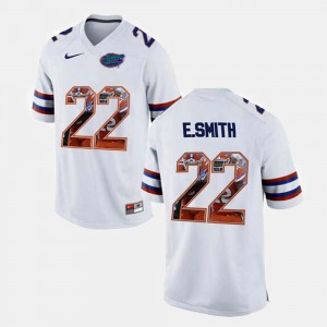 For Men's #22 White College Football Emmitt Smith Gators Jersey