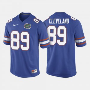 College Football Royal Blue Mens Tyrie Cleveland Gators Jersey #89