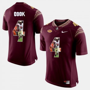 Dalvin Cook FSU Jersey Men's Player Pictorial #4 Red