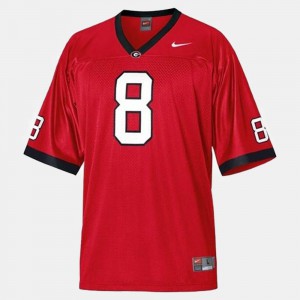 Men's A.J. Green UGA Jersey #8 Red College Football