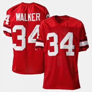 #34 Herschel Walker UGA Jersey College Football Red Men