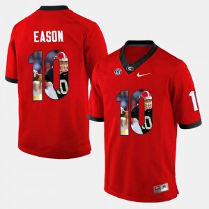 For Men Red Jacob Eason UGA Jersey Player Pictorial #10
