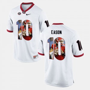 Jacob Eason UGA Jersey Player Pictorial #10 White Men's