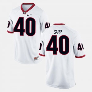 For Men Theron Sapp UGA Jersey #40 Alumni Football Game White