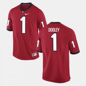 Vince Dooley UGA Jersey For Men Red Alumni Football Game #1