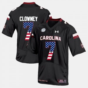US Flag Fashion Jadeveon Clowney South Carolina Jersey For Men Black #7