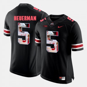 #5 Jeff Heuerman OSU Jersey Men Pictorial Fashion Black