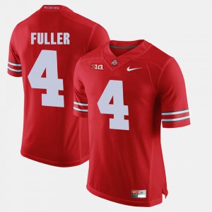 Alumni Football Game Jordan Fuller OSU Jersey #4 Scarlet For Men's