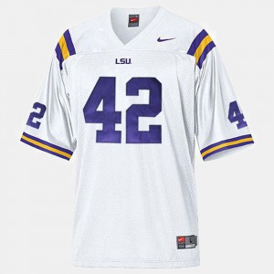 College Football Michael Ford LSU Jersey #42 Youth White