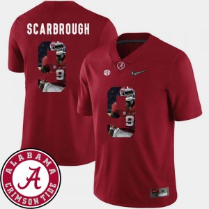 Crimson Men's Bo Scarbrough Alabama Jersey Football Pictorial Fashion #9