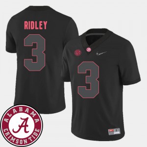 College Football Black 2018 SEC Patch For Men's Calvin Ridley Alabama Jersey #3