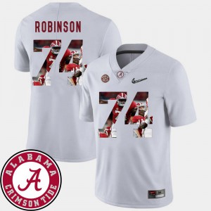 Pictorial Fashion For Men #74 White Cam Robinson Alabama Jersey Football
