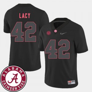 Black 2018 SEC Patch #42 Men College Football Eddie Lacy Alabama Jersey